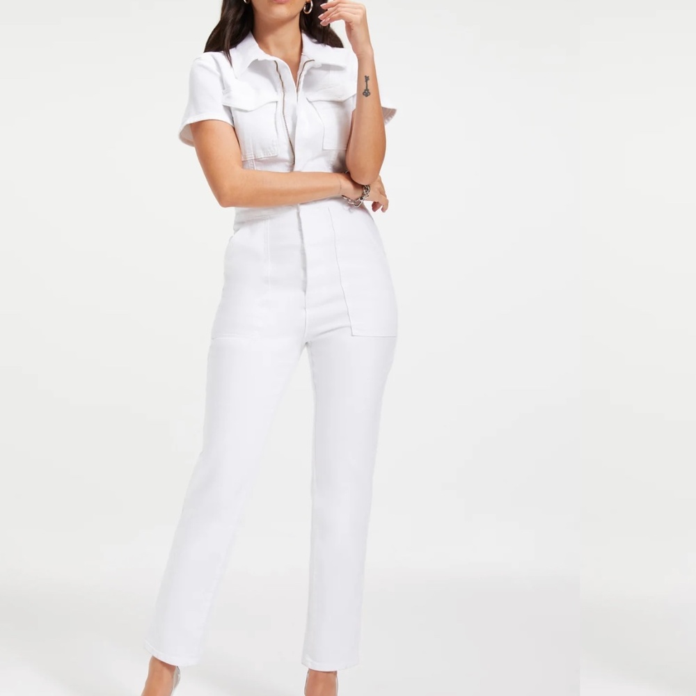 Good American denim jumpsuit